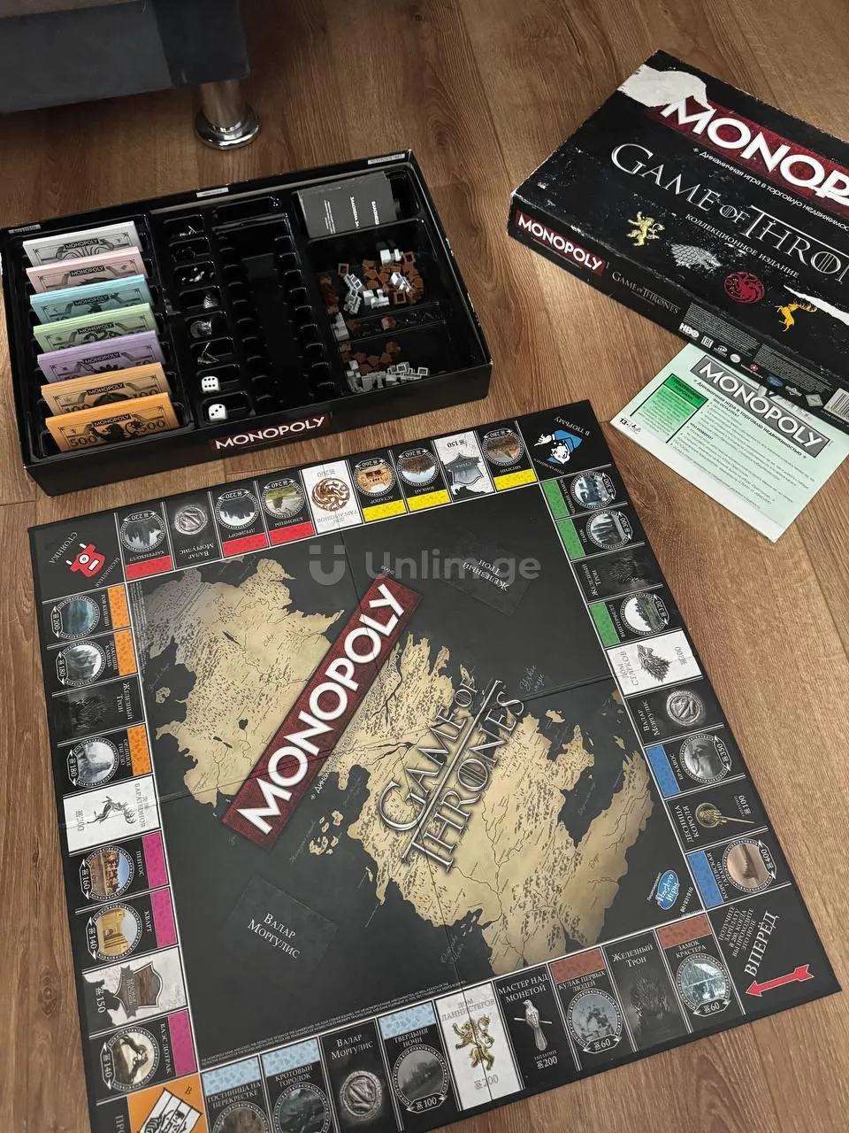 Монополия Game of Thrones ( игра престолов)