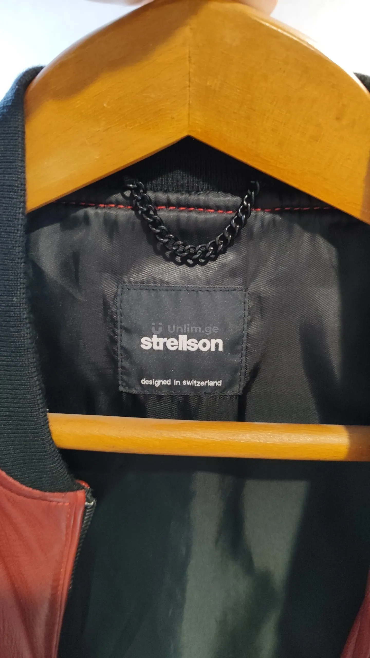 1. Leather jacket from the Swiss brand Strellson,